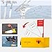 2 Pack Planer Boards for Fishing Trolling, Fishing Inline Side Clip, 8 x 3 Inches, Fishing Tool Medium Side Planer Board, Quick Grip Snap Release for Trolling (Left x 2)