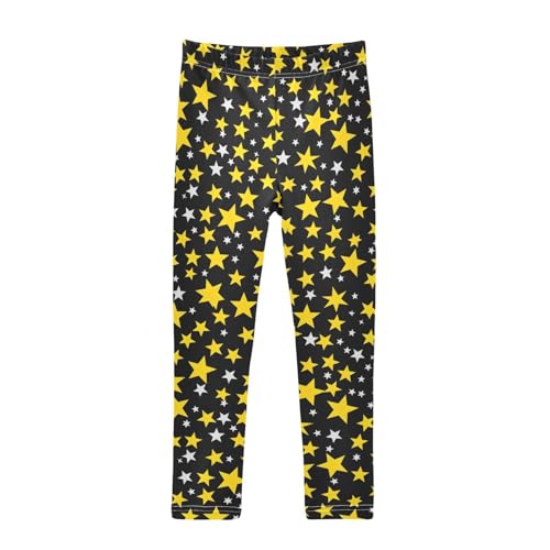 Girls' Leggings Star Yellow Kids Yoga Tights Pants 1 Pack 20854019