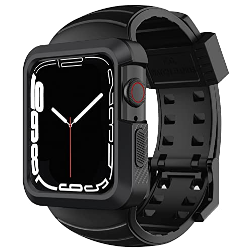 Fullmosa Correa Compatible para Apple Watch Band 44 mm 45 mm con Funda, Estuche Protector resistente con correas para Apple Watch Series 8/7/6/5/4/SE Cover