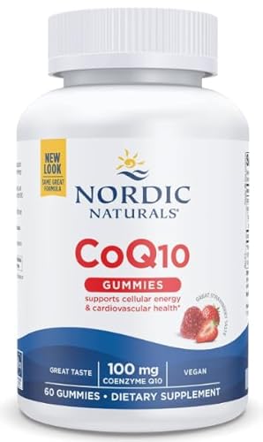 Nordic's CoQ10 Gummies, 100mg, Vegan, Strawberry, 60 Gummies