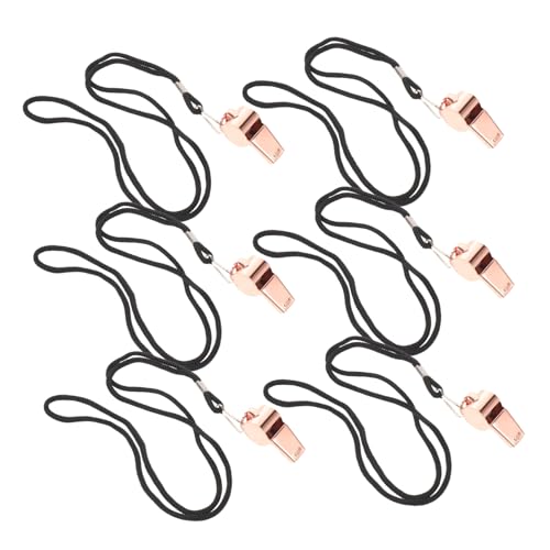 Set de 6 silbatos sin pito DOITOOL con cordón para árbitro miniatura 1