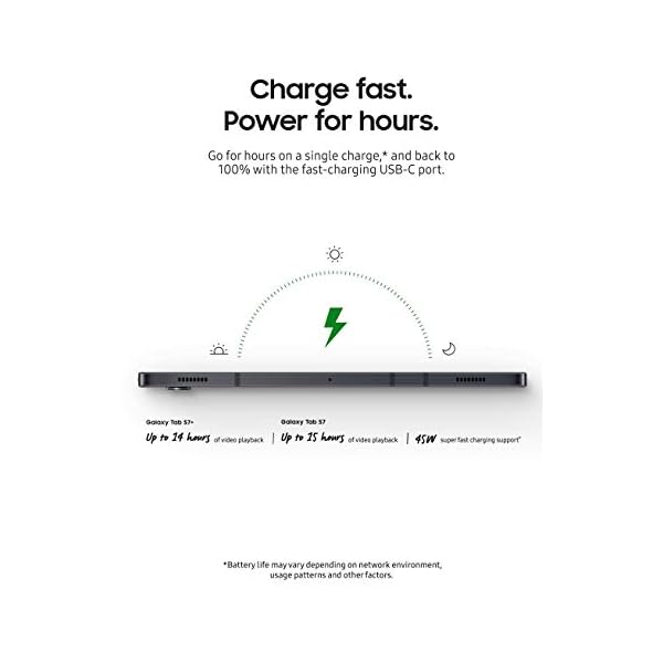 SAMSUNG-Galaxy-Tab-S7-5G-Tablet-LTEWiFi-Verizon-Mystic-Black-128-GB-2020-Model-US-Version-Warranty-SM-T978UZKAVZW SAMSUNG Galaxy Tab S7+ (5G Tablet) LTE/WiFi (Verizon), Mystic Black - 128 GB (2020 Model - US Version & Warranty) - SM-T978UZKAVZW