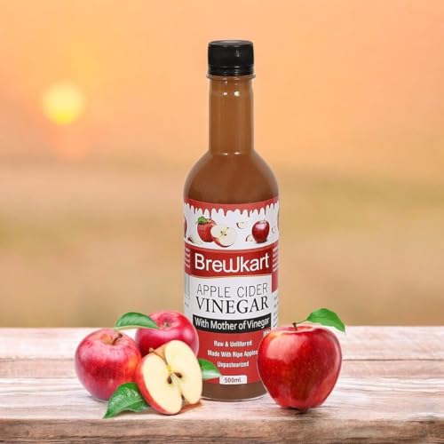 Image of Natural Apple Cider Vinegar with Mother - Raw, Unfiltered & Unrefined | 500ml