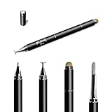 4-in-1 Art Stylus Pen for touch screens includes touch screen brush, mesh fiber tip, clear disc tip...
