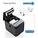 BISOFICE 80mm Receipt Printer ESC/POS Thermal Printer Desktop Direct Print USB+LAN Connection High Efficiency with Auto Cutter Large Paper Bin for Shipping Business Restaurant Kitchen Supermarket