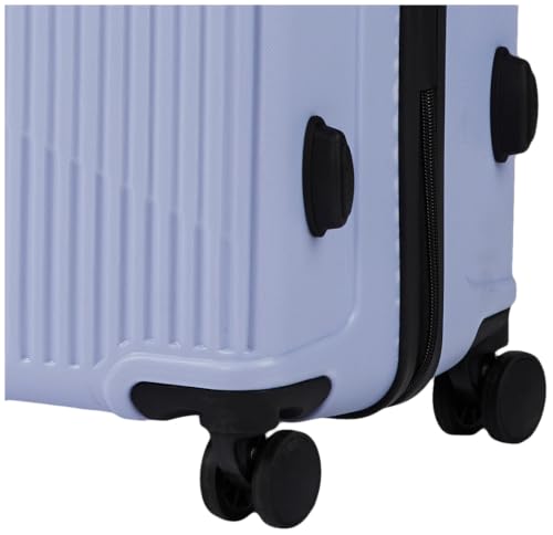 Image of Teakwood Set of 3 8 Wheels Trolley Bag, Hard Cabin with Zipper Closure, Adjustable Push Button & Cross Side Strap, Number Lock System 360 Degree (Set of 3, Lavender)
