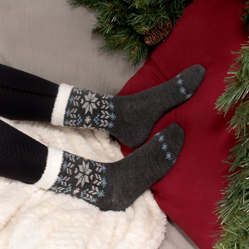 Image of BambooMN Women's Double Layer Thick Cabin Winter Socks - 3 Pairs