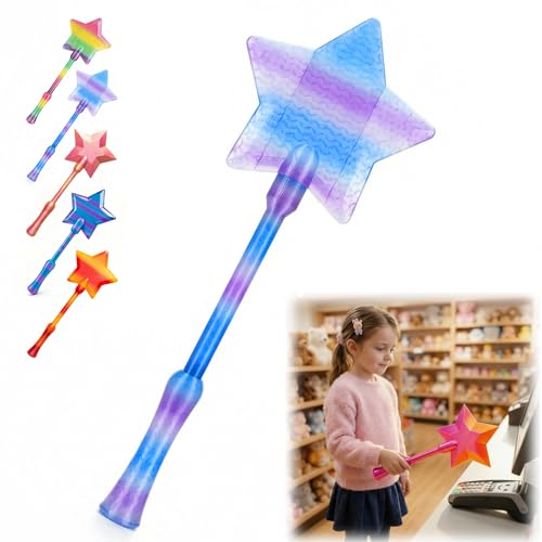 Credit Card Wand 3D Printed Tap to Pay Wand,Magic Fairy Wand Credit Card Holder,Star Magic Wands Contactless Payment Card Holder for Debit NFC Checkout Cards Payment for Party Favors Gifts,Purple