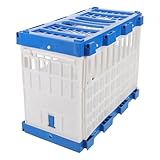 Pratique : fabriquée en plastique de qualité, cette caisse de transport ventilée pour pigeons résiste aux intempéries et offre un espace adapté à vos pigeons voyageurs et de course, ainsi qu'un panier pour les visites chez le vétérinaire et une cage de voyage pour petits animaux