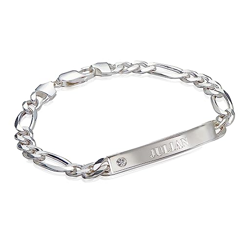 Sett and Co Personalized Choose Your Style Men Chain Bracelet - Custom Inscriptions - Meaningful Gift for Him, Husband - Gift for Father's Day, Christmas, Birthday