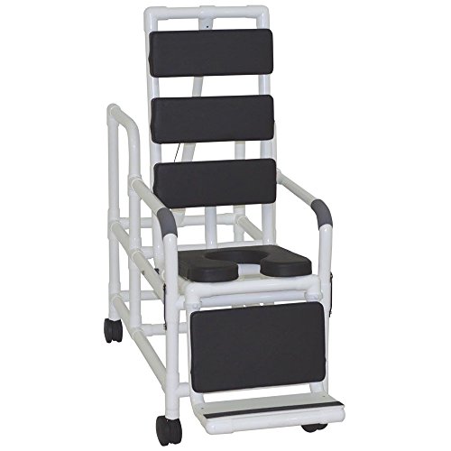 MJM INTERNATIONAL 193-TIS-TP-BLK Tilt N Space Shower Chair, Shape, ()