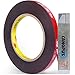 Price comparison product image CANOPUS Double Sided Tape Heavy Duty Strips (6.35mm x 4.5m) Waterproof Acrylic Mounting Foam Tape Ideal for Automotive, LED Strip Lights, Indoor & Outdoor