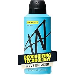 1 of Jake Paul Wave Breaker Body Spray for Men By W, Odor Blocking Body Deodorant, Long Lasting Protection, 3.4 fl oz
