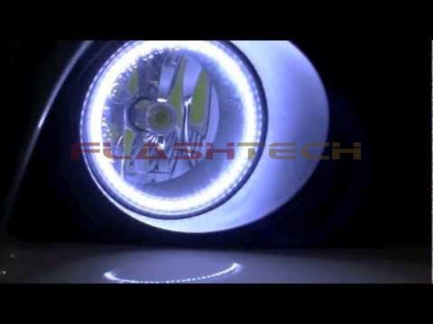 2 Luces Antiniebla LED De 4 Pulgadas Con Anillo Halo Blanco