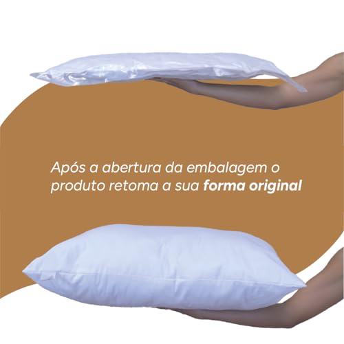 Travesseiro King Grande, Extra Conforto, 50x90cm, 200 Fios, Altihaus, Toque Acetinado e Suave, Laváv