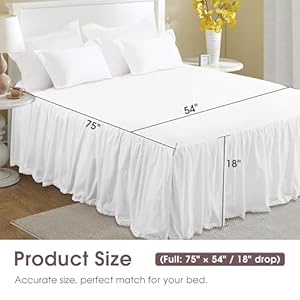 Fullsize18dropwhitedustrufflecrochetedgelacelightweightallcottonfrenchcoutrystyleruffledbedskirtwithsplitcornerseasyfitandsoft Urban Country Home Decor Full size 18 drop white dust ruffle crochet edge lace lightweight all cotton french coutry style ruffled bed skirt with split corners easy fit and soft urban country home decor