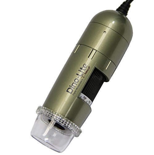 Dino-Lite Pro AM413ZTA Digital Microscope, handheld view, showing the magnification dial.