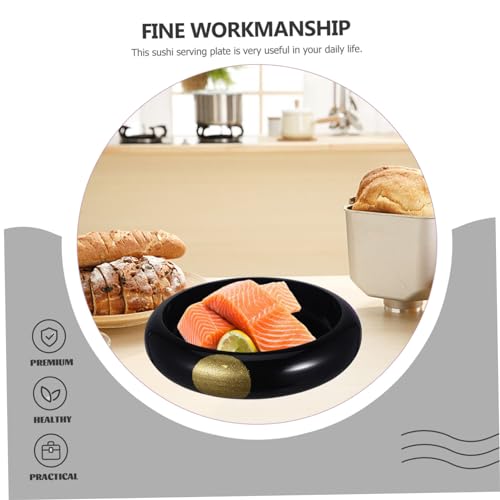 Plato sushi reutilizable redondo de plástico LIFKOME miniatura 4