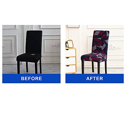 image for NC Stretch Dining Chair Covers Soft Removable Kitchen Seat Covers Pars
