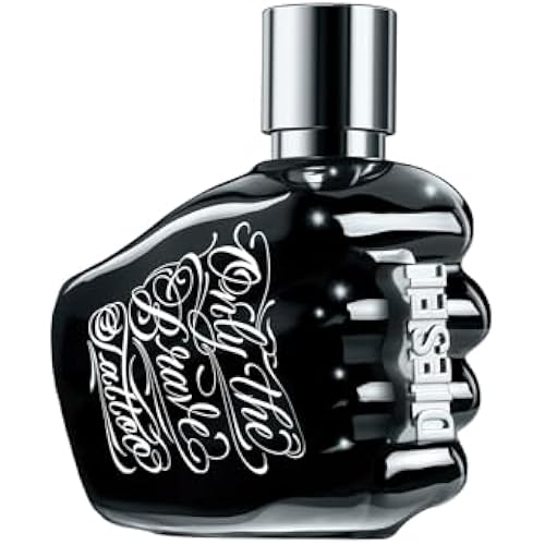 Diesel Only The Brave Tattoo, Eau de Toilette for Men, Woody Scent With Notes of Citrus, Sage, Pepper & Tobacco, 4.2 Fl. Oz.
