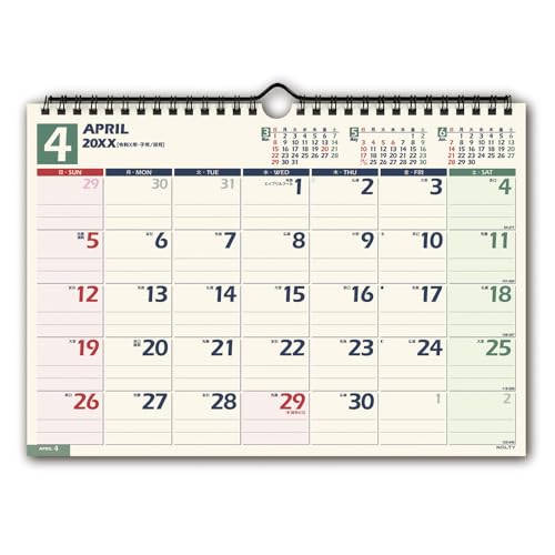 \ NOLTY J_[ 2026N 4n܂ Ǌ| A4 U136