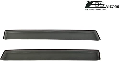 Miniatura 7 de Para Jeep Grand Cherokee 2011-2021 | Viseras EOS estilo canal de ventilación lateral tintado humo deflectores de protección de lluvia para ventana