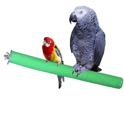 Image of 10 Pcs Parrot Perch Stand Bird Perch Stand Toy Colorful Paw Grinding Stick Cage Wooden Parakeet Perch Accessories for Cockatiels