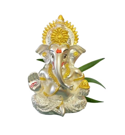 Ganesh Murti statuette résine déco indienne zen pour salon - Figurine D-28