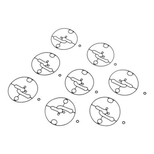 Jiudani JD-172 8 Sets 698781 Bowl Gasket (Black) Float Bowl Gasket Replacement - Includes 8 Pcs 698781 Bowl Gaskets And 8 Pcs Seals O-Ring Compatible With Nikki Carburetor cover