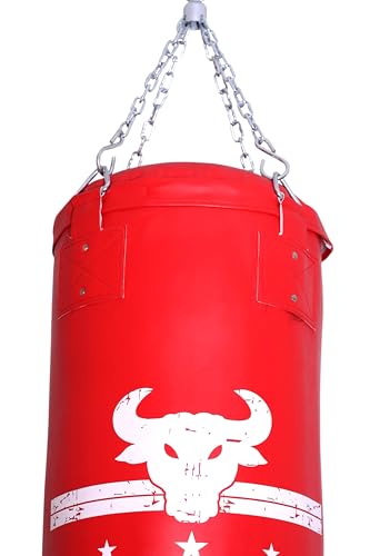 Image of Pro Beast Filled Boxing Bag | Heavy Duty Punching Bag for Boxing, Kickboxing, MMA, Muay Thai, Martial Arts Fitness | Home Gym Training (5Ft 50Kg) (Red)