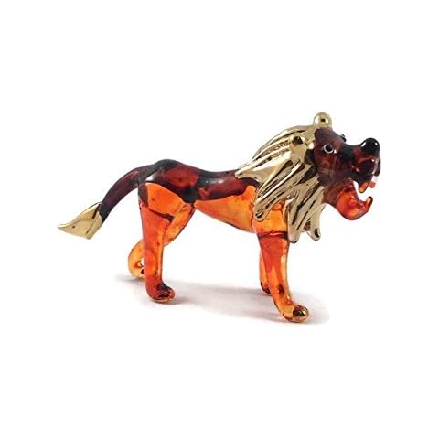 Mr_air_thai_Glass_Blown TINY CRYSTAL LION HAND BLOWN CLEAR GLASS ART LION FIGURINE ANIMALS COLLECTION GLASS BLOWN FBM Cover