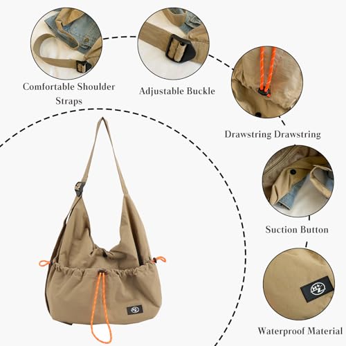 Image of CORIOS Women Nylon Shoulder Bag Waterproof Crossbody Bag Casual Handbag Lightweight Messenger Bag Top Handle Bag
