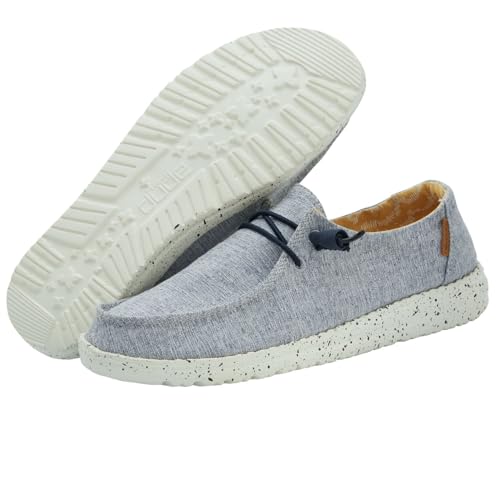 Image of HEYDUDE Women's Wendy Chambray | Women's Shoes | Women's Lace Up Loafers | Comfortable & Light-Weight