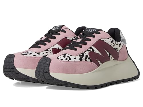 Steve Madden Women's Supecampo Sneaker, Pink Multi, 8.5