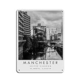 Manchester Travel, Großbritannien-Poster, Blechschild, 