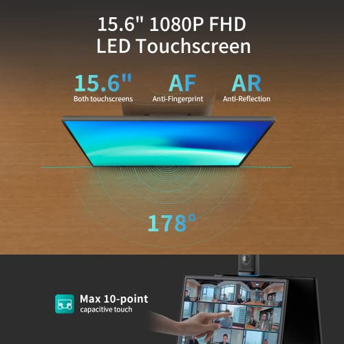 Image of KanDao Meeting Ultra 5-in-One Conference Room Camera System, Ultimate 4k HDR 360 AI Smart Zooming Web-Conferencing Solution, 15.6 inch Touchscreen, Build-in System, Meeting Room Conference Center