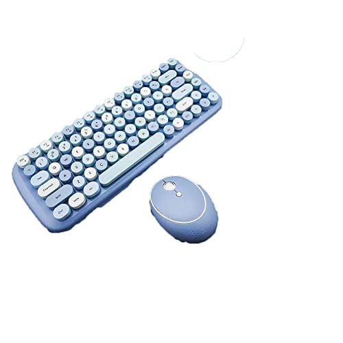 Generic Keyboard and Mouse Set ~j g {^ 2.4G CX L[{[h }EXZbg h ^Ŏ^тȒP m[gubN ItBX fXNgbvp lԍHwɊÂ,Blue