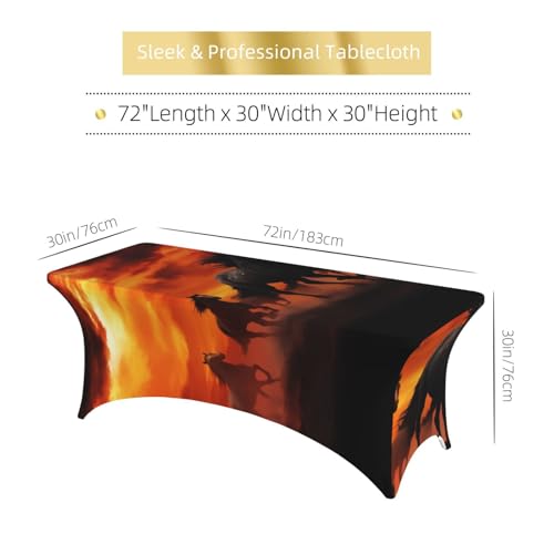 Nappe élasthanne rectangulaire extensible housse table 1m80 de réception - 7