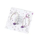 Amethyst Earrings Purple Real Amethyst Earrings Healing Purple Crystal Drop Earrings Natural Chakra...