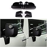 Door Rear View Mirror Cover Compatible with Toyota FJ Cruiser 2007-2021, ABS Side Door Rearview Mirror Cover Auto Exterior Protective Trim Cap, 6PCS (Matte Black)