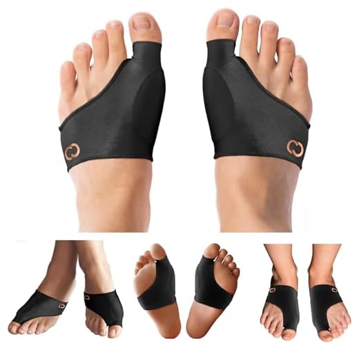 Copper Compression Bunion Corrector Relief Sleeve - Gel Cushion Pads - Copper Infused - Orthopedic Big Toe Alignment - Hallux Valgus Relief - Toe Straightener and Spacer Fit for Women & Men - 1 Pair