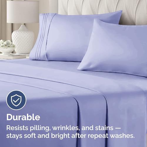 King Standard Pillow Cases Set of 2 - Soft Pillowcase Covers - Lavender by CGK Unlimited - Used condition - Image 4