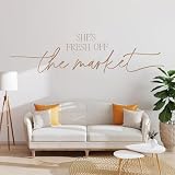Fresh Off The Market Bridal Shower Decor - She Is Off The Market Banner, Farmers Market Decor for Balloons Arch Peel and Stick, Bridal Shower Themes Wedding Engagement Party Decorations