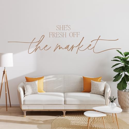 Fresh Off The Market Bridal Shower Decor - She Is Off The Market Banner, Farmers Market Decor for Balloons Arch Peel and Stick, Bridal Shower Themes Wedding Engagement Party Decorations