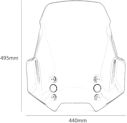 Miniatura 4 de Motorcycle Windshield Compatible with Kawasaki Versys 650 Versys 1000 Versys1000 LT Motorcycle Sport Touring Racing High Windscreen Windshield Cover