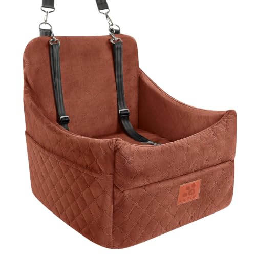 Dog Car Seat for Small/Medium Dogs&Cats, Memory Foam Dog Booster Car Seats