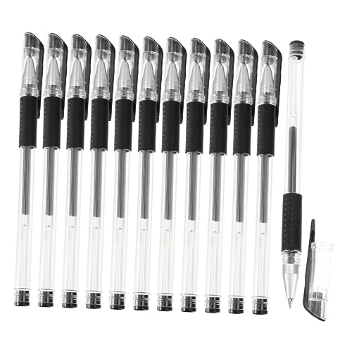 Uonlytech 12 bolígrafos ergonómicos de tinta gel negra