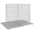Uniflasy 18.75" Cooking Grate for Weber Genesis II 300 and Genesis II LX 300 Series Gas Grills, Genesis II E&S 310 315 320 325, 304 Stainless Steel Replacement Parts Grates for Weber 66095, 2 Pack