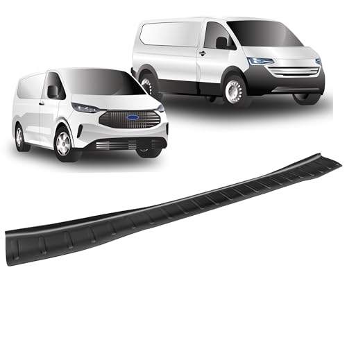 Fits: Ford Transit Custom Rear Bumper Protector | Black, Stop Damage For Ford Transit Custom 2024 Onwards Volkswagen Transporter T7 2025 Onwards
