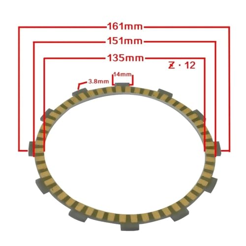 Disques d'embrayage moto haute résistance pour NRX1800 Rune et GL1800 - 2